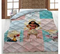 Aymax Couette Imprimée Vaiana 140x200 cm, Couvre-lit 1 Personne, Polyester