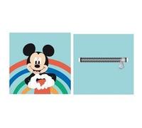AYMAX Coussin Disney Mickey avec poche 40x40 cm Bleu G