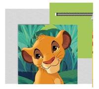 AYMAX Coussin en Peluche avec poche Simba - Le Roi Lion Disney 35x35 cm Multicolors G