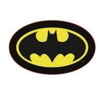 AYMAX Coussin forme Logo Batman Noir
