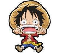 Coussin 3D - One Piece - 35x25 cm - Noir - Synthétique - Enfant