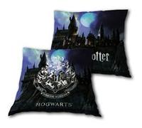 AYMAX Coussin Harry Potter - Blason Hogwarts - Château de Poudlard - 35x35 cm Noir G