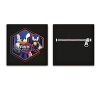 Aymax! Coussin peluche Sonic Prime avec poche 35x35 cm Noir