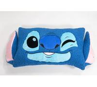 Aymax, Coussin Stitch Sherpa decoratif en Sherpa Stich 75x45cm, Coussin en Forme de tête de Stitch