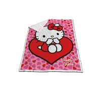Aymax Couverture en Sherpa et Coral Hello Kitty Taille 120X150CM