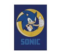 AYMAX Couverture Plaid Sonic, Polyester, Single Layered Blanket, Couverture, Bleu, 140 cm x 100 cm