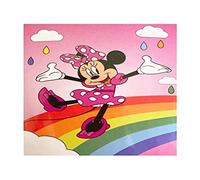 Aymax Couverture Polaire Minnie Mouse Arc-en-Ciel 140 x 100 cm