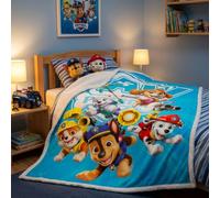 Aymax Couverture en Sherpa et Coral Pat Patrouille Paw Patrol 120X150CM