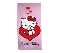 Aymax Draps de Plage Hello Kitty en Polyester, Serviette de Plage 70x140cm Ultra absorbante