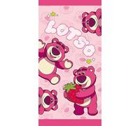 Aymax Draps de Plage Lotso Toys Story 70x140cm 100% Polyester Ultra absorbante