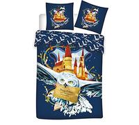 Aymax! Parure de lit Potter Harry Hedwige – Housse de couette 140x200 cm + Taie 63x63 cm