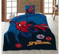 Aymax, Housse Couette Spider-Man Marvel 140x200cm + Taie 65x65cm - Action New York - Polycoton - Licence Officielle