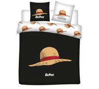 Aymax Parure de Lit Double One Piece, Housse de Couette 2 Personnes 240x220 cm + 2 Taies d'oreiller 65x65 cm, Polycoton