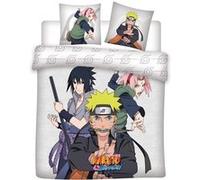 AYMAX Parure de lit double réversible Naruto - Naruto, Sasuke et Sakura - Blanc - 220 cm x 240 cm Blanc G