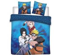 AYMAX Parure de lit double réversible Naruto, Sasuke et Sakura - 220 cm x 240 cm Multicolors G