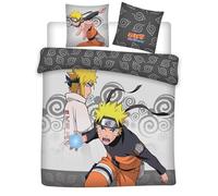 Aymax Parure de lit en Coton Naruto,100% Coton, Housse de Couette réversible 240x220+ 2 taies d Oreiller 65x65cm