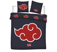 Aymax Parure de Lit Naruto Double, 2 Personnes, Housse de Couette 240x220 cm + 2 Taies d'oreiller 65x65 cm, Polycoton