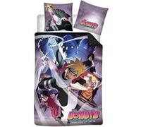 Aymax Parure de lit Boruto – 100% coton, réversible 140x200 cm + taie 65x65 cm