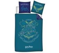 Aymax Parure de lit réversible Harry Potter Housse 140x200 cm + Taie 63x63 cm 100% polyester
