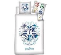 Parure de Lit Harry Potter Poudlard, Housse de Couette 140x200 cm + Taie d'oreiller 63x63 cm