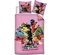AYMAX Parure de lit réversible Miraculous - -Show Your True Colors- - 140 cm x 200 cm Multicolors G