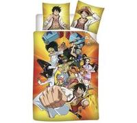 AYMAX Parure de lit réversible One Piece et tous les personnages - Multicolors - 140 cm x 200 cm Multicolors