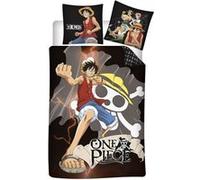 AYMAX Parure de lit réversible One Piece Luffy et tête de mort - 140 cm x 200 cm Multicolors G