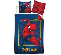 AYMAX Parure de lit réversible Spiderman Araignée - 140 cm x 200 cm Bleu G