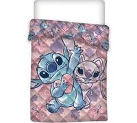 AYMAX Parure de lit réversible - Stitch Et Angel Avec Un Cœur - 140x200 cm Multicolors