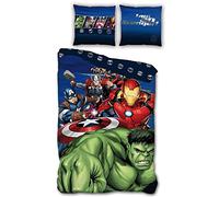 Aymax Parure de lit Simple - Tous Les Membres Avengers - Marvel - 140 cm x 200 cm