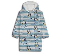 Aymax pull plaid BLuey enfant, sweat plaid à manches longues oversize en flanelle douce capuche avec sherpa. Taille unique Enfant