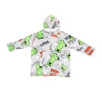 Aymax Pull-plaid Minecraft enfant oversize flanelle douce capuche sherpa vert Taille unique 7-14 ans