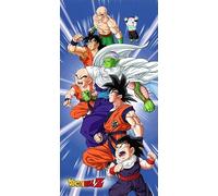 AYMAX S.P.R.L. Drap de Plage ou Serviette de Bain Dragon Ball Super (Drap de Plage Dragon Ball - B)
