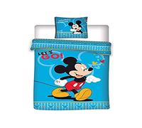Aymax! Parure de lit Disney Mickey Mouse 140 x 200 + 63 x 63 cm Multicolore Taille Unique