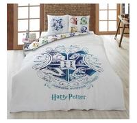AYMAX S.P.R.L. Parure de lit Harry Potter 4 Pi&egrave ces 100% Coton - Housse de Couette Double 200x200 cm + 2 Taies d'oreiller 39