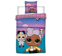 Aymax S.P.R.L. Parure de lit L.O.L. Surprise! Sunset - Housse de Couette 140x200 cm + Taie d'oreiller 63x63 cm…
