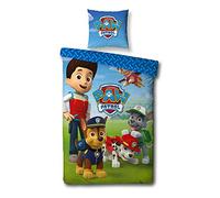 AYMAX S.P.R.L Pat Patrouille Parure de Lit Housse de Couette (140x200) + Taie D'Oreiller (63x63)