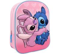 Aymax Sac à dos pour enfant 3D Ange et Stitch Lilo & Stitch 31 cm couleur rose