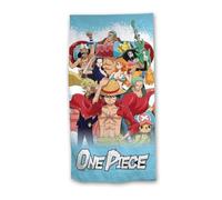 Aymax Serviette de Plage One Piece, Motif Équipage Chapeau de Paille, 90 x 170 cm, 100% Coton