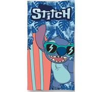 Aymax Serviette de plage piscine bain Stitch avec planche de surf Lilo et Stitch II - 140 x 70 cm Certifié qualité : Oeko-Tex LIL24-3605