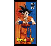 Aymax Serviette de plage piscine Son Goku Dragon Ball - 140 x 70 cm - Certifié qualité Oeko-Tex Standard 100