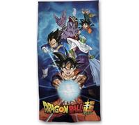 Aymax Serviette de plage Piscine Sont Goku Kamehameha avec Vegeta, Beerus, Piccolo - 140 x 70 cm - Certifié qualité Oeko-Tex Standard 100