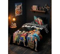 Aymax Set Literie One Piece 3 Pièces - Housse 140x200 Polycoton + Taie 65x65 + Drap Housse 90x200 Coton