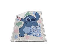 Aymax Couverture Sherpa Stitch 130×170 cm Blanc Style Enfant Lavable