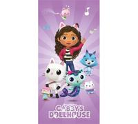 Aymax Sprl Gabby's Dollhouse Grande serviette de plage ultra douce 100 % coton pour enfants, 70 x 140 cm, natation, douche, piscine et plus encore