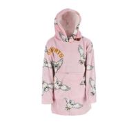 Aymax Sweat Plaid Harry Potter Hedwige, la Chouette Sweat Poncho à Manches Longues Oversize en Flanelle Douce Capuche avec Sherpa. Taille Unique Enfant/Ado