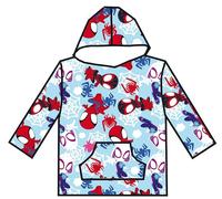 Aymax Sweat Poncho/Pull Plaid Spidey and Friends 7-14Y