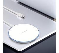 AYMBH Chargeur sans fil ultra fin 100 W - Tapis de charge rapide ultra fin pour iPhone 16/15/14/13/12/11 Pro/Pro Max/XS Max/XR/SE, Samsung Galaxy S22/S21S20/S10/S9/Note10/9 Qi compatible avec Xiaomi