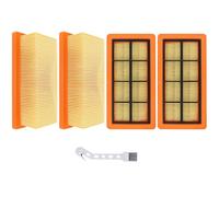 Aymthgt Lot de 4 filtres plissés plats pour Kärcher AD2, AD2 Battery | AD4 Premium, AD3 Premium, AD3, AD 3.200, AD 3.000, pièces de rechange pour Kärcher KFI 7420, remplace 6.415-953.0