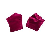 Aymzbd 2 Couvre-chaussures En Velours, Résistants à L'abrasion, Aux Rayures et Antidérapants, Adaptés Aux Costumes de Pole Dance, Protection pour Un Usag, Rouge XXL